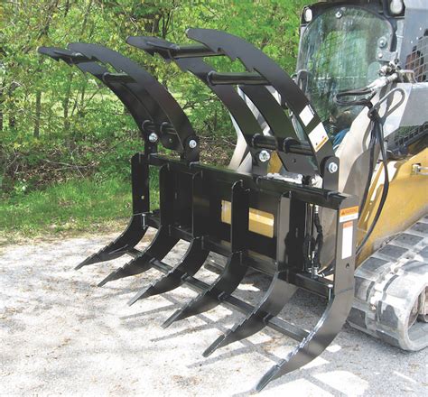 skid steer weld on grapple|best skid steer brush grapple.